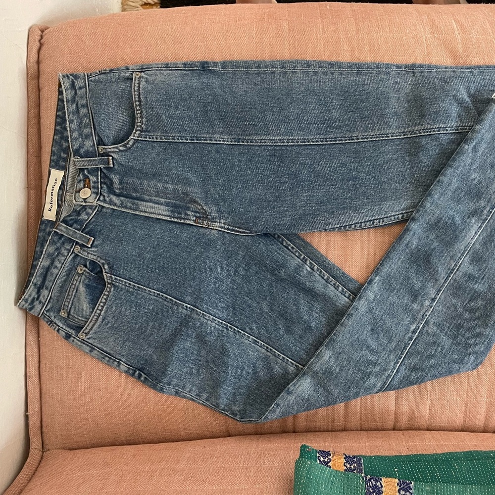 Barely worn Reformation high waisted jeans